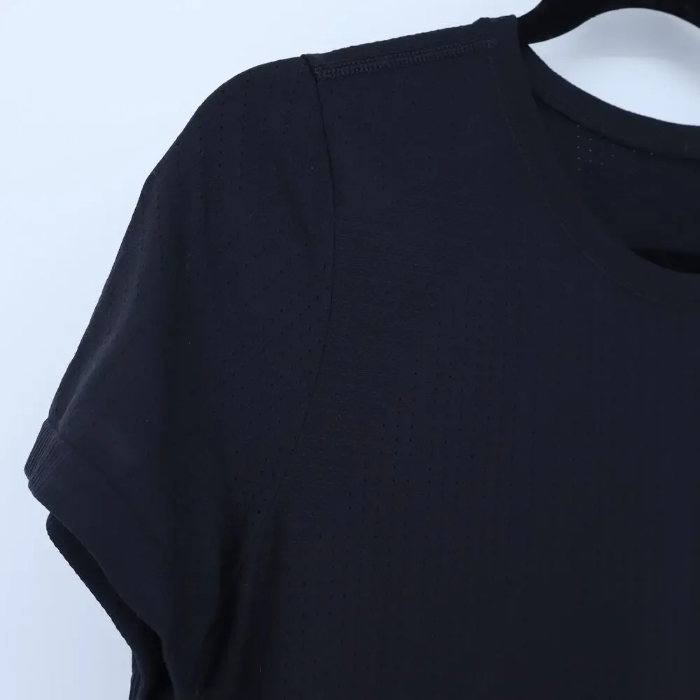 Lululemon Breeze By Short Sleeve Black Crew Neck Running Active Women's 4